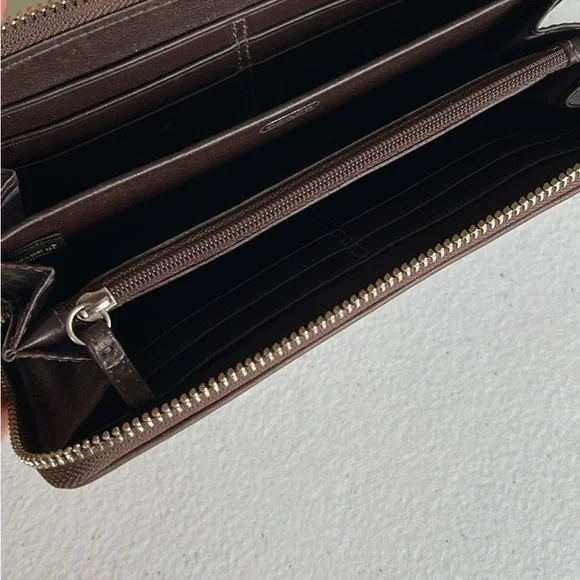 Coach Brown Leather Wallet - Picture 2 of 2